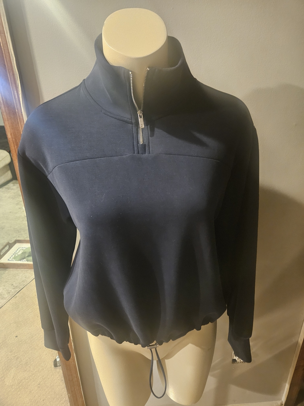 Calia Navy Pullover with Zip Detail